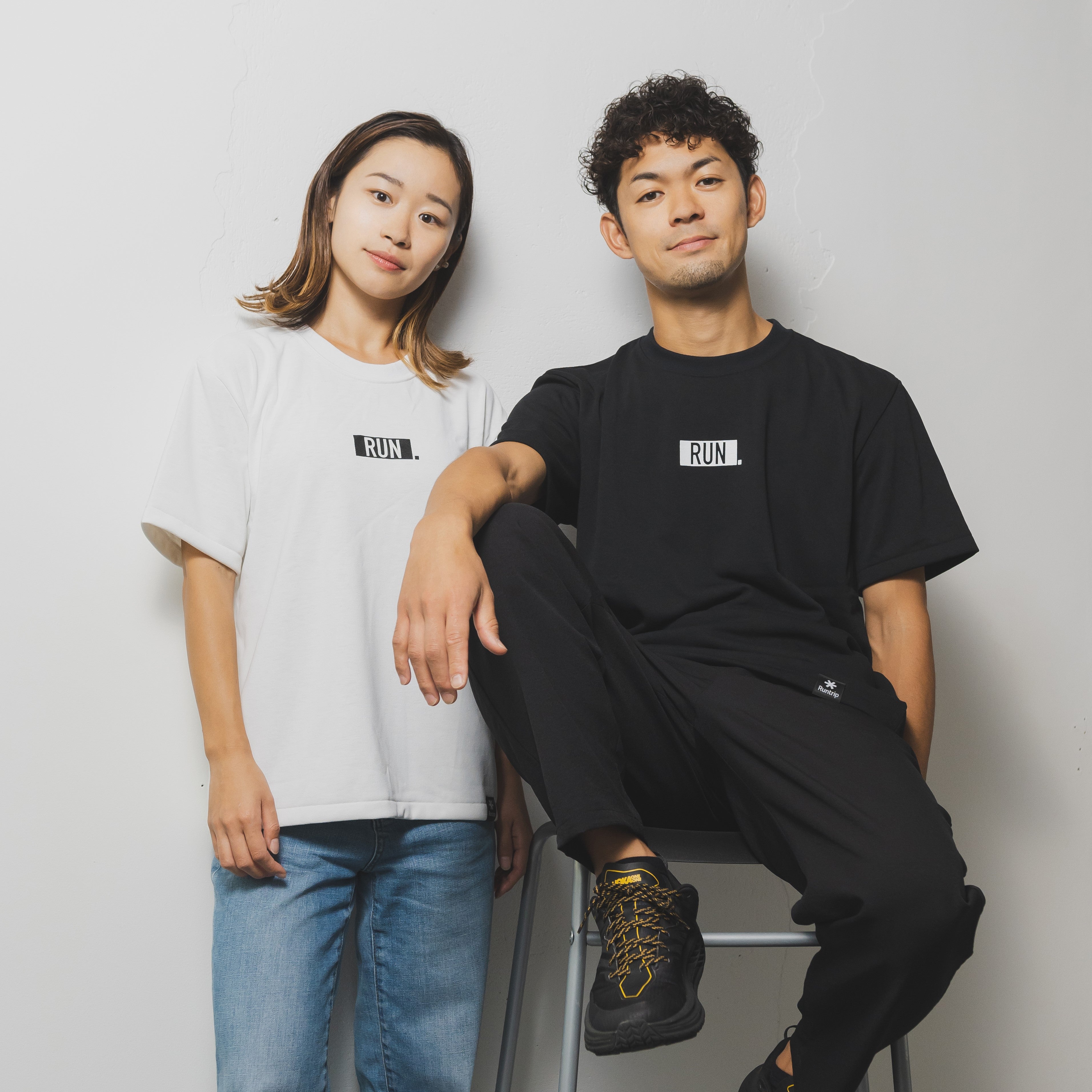 EAT DRINK SLEEP RUN / “STREET” RUN. HEAVY WEIGHT Tee (Black)
