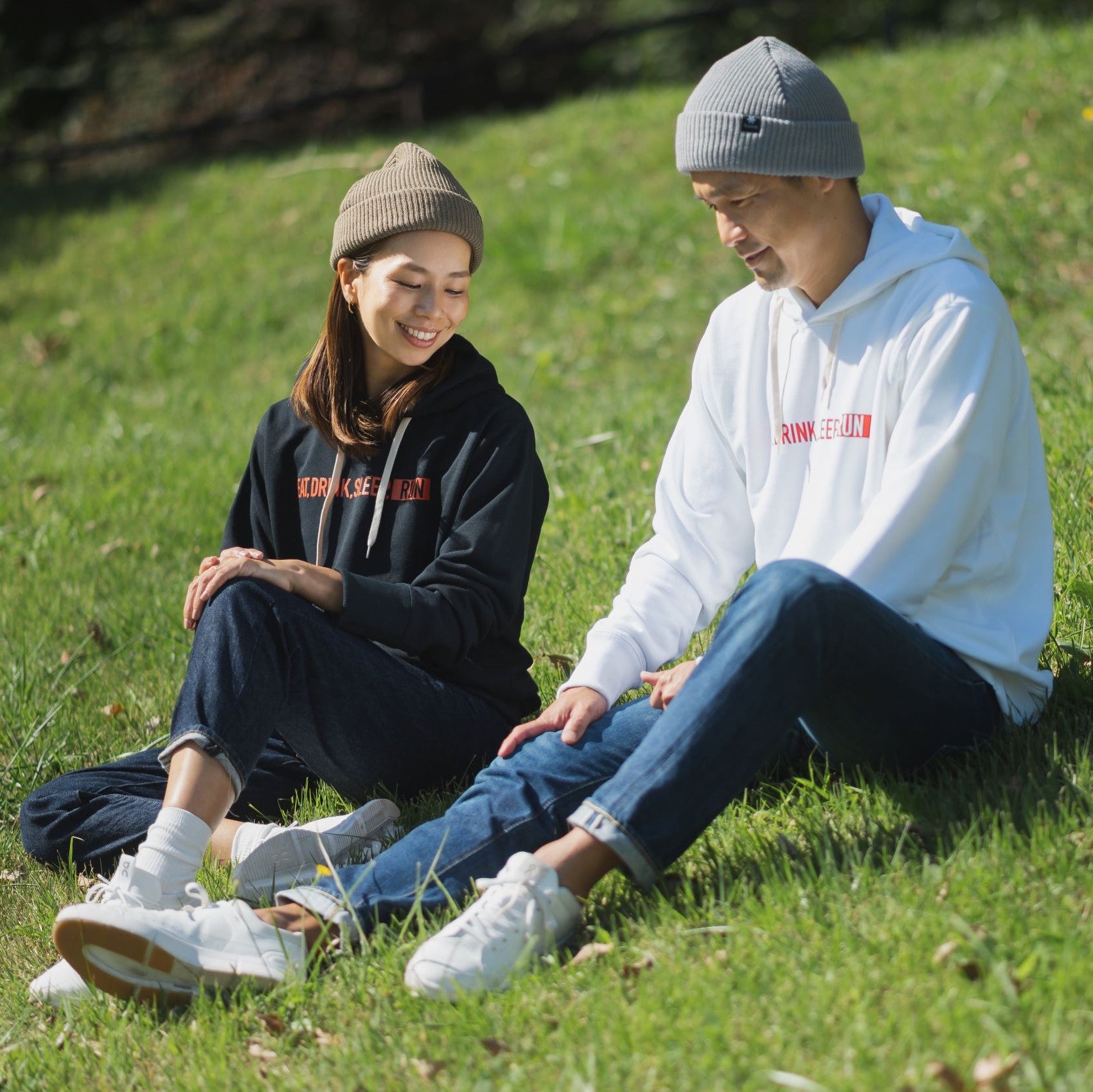 EAT DRINK SLEEP RUN / STREET Hoodie (Black)