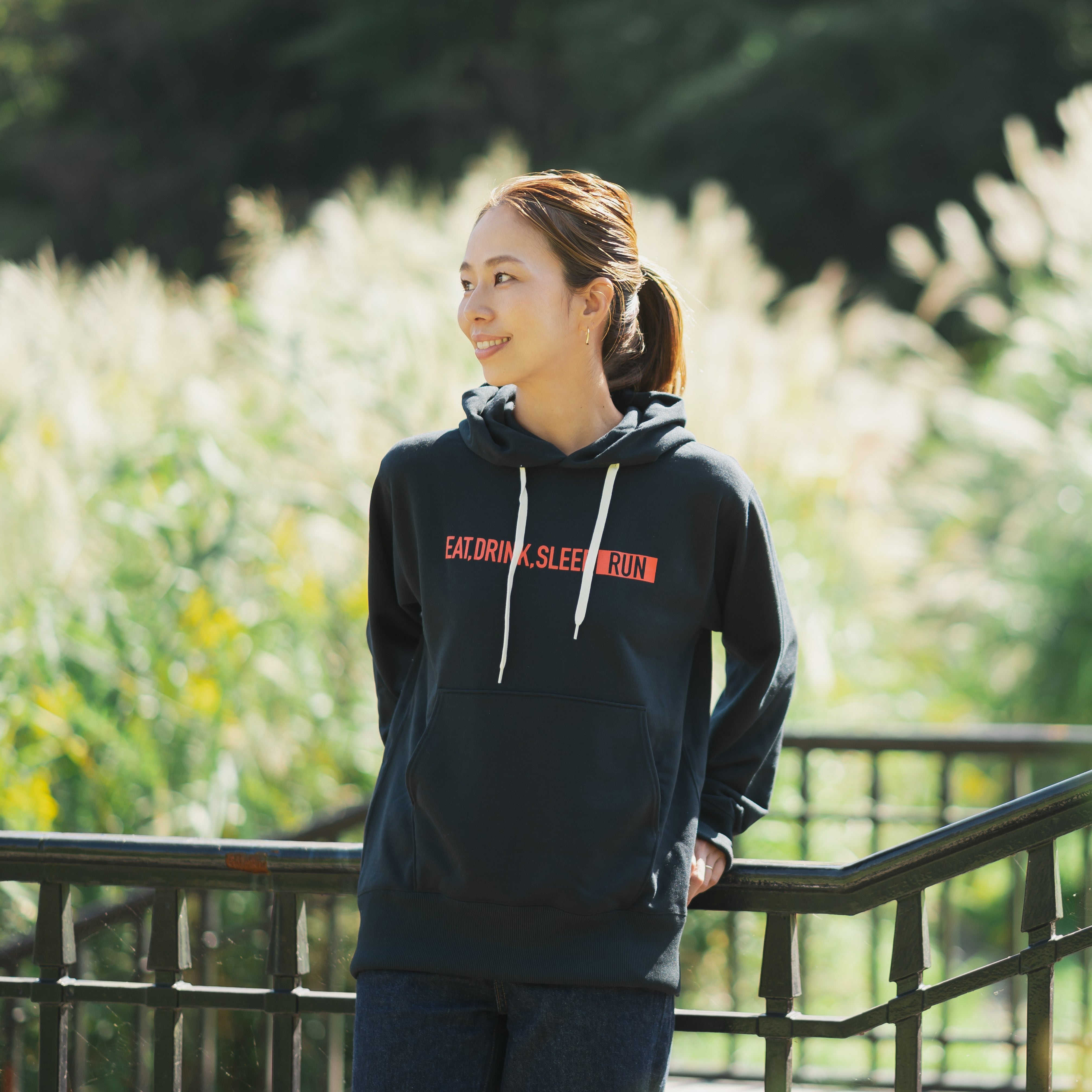 EAT DRINK SLEEP RUN / STREET Hoodie (Black)