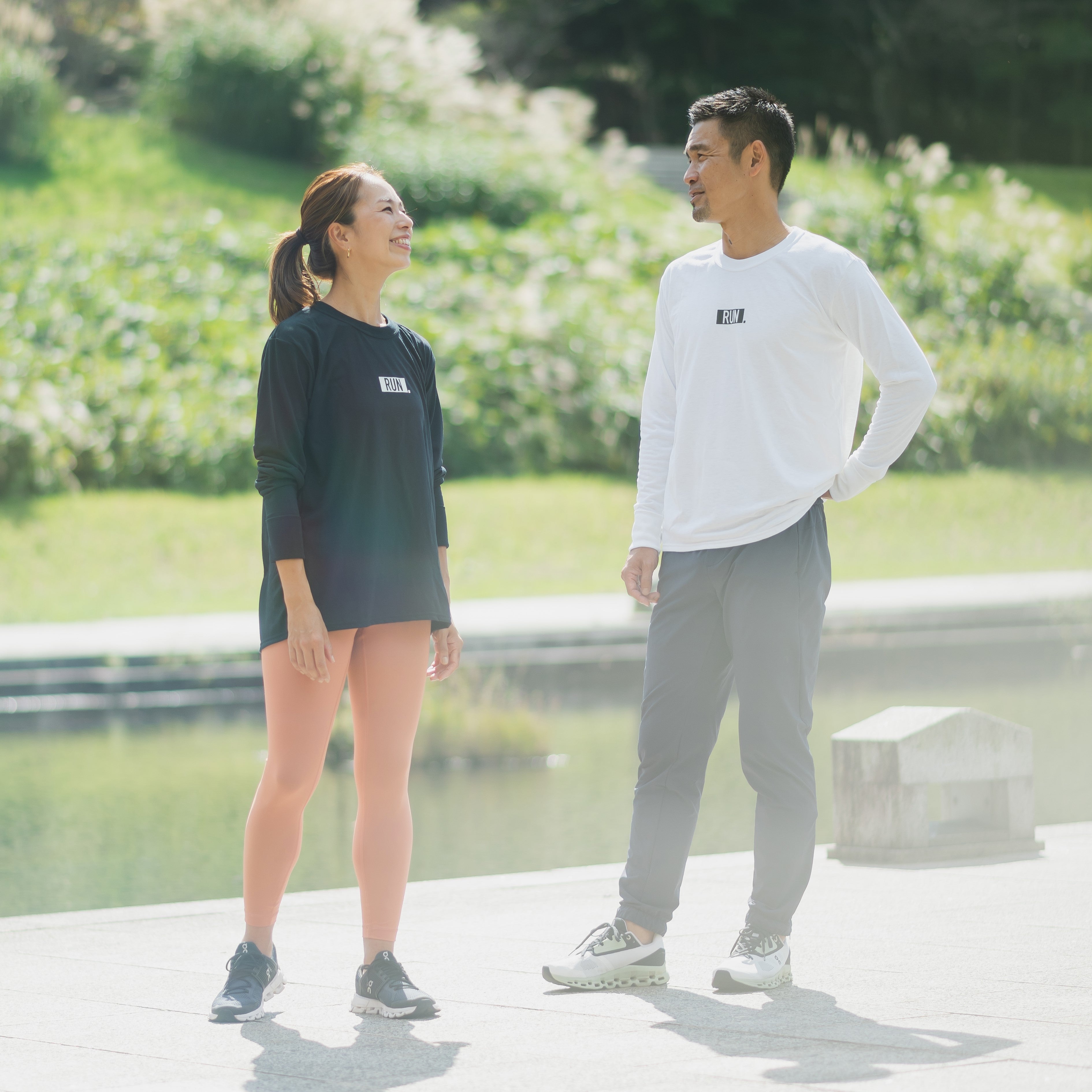 EAT DRINK SLEEP RUN / “STREET” RUN. Long-sleeve Tee (Black)