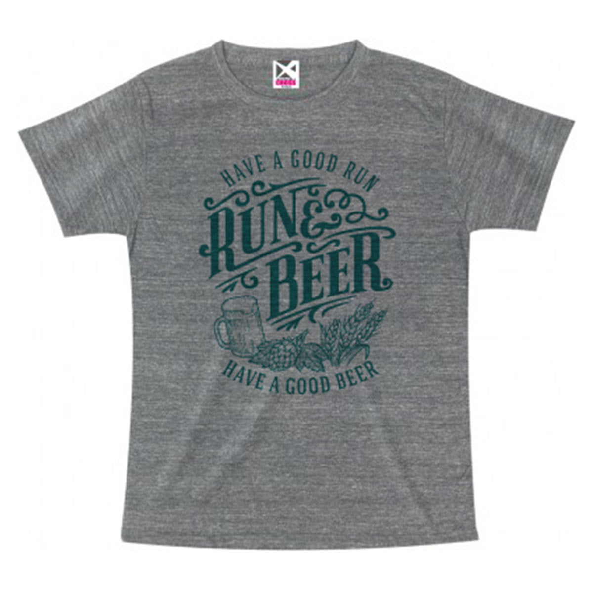 Run & Beer Tee（Gray）
