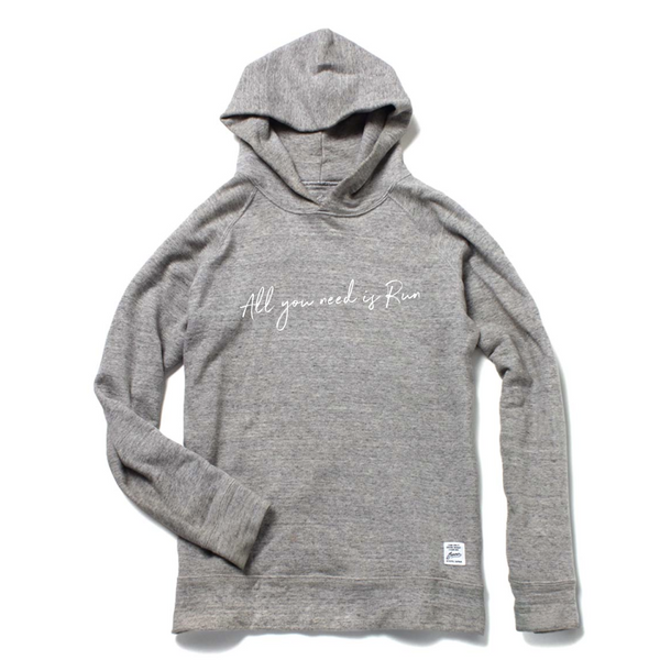 All you need is Run Hoodie by JAMMIN (Gray)