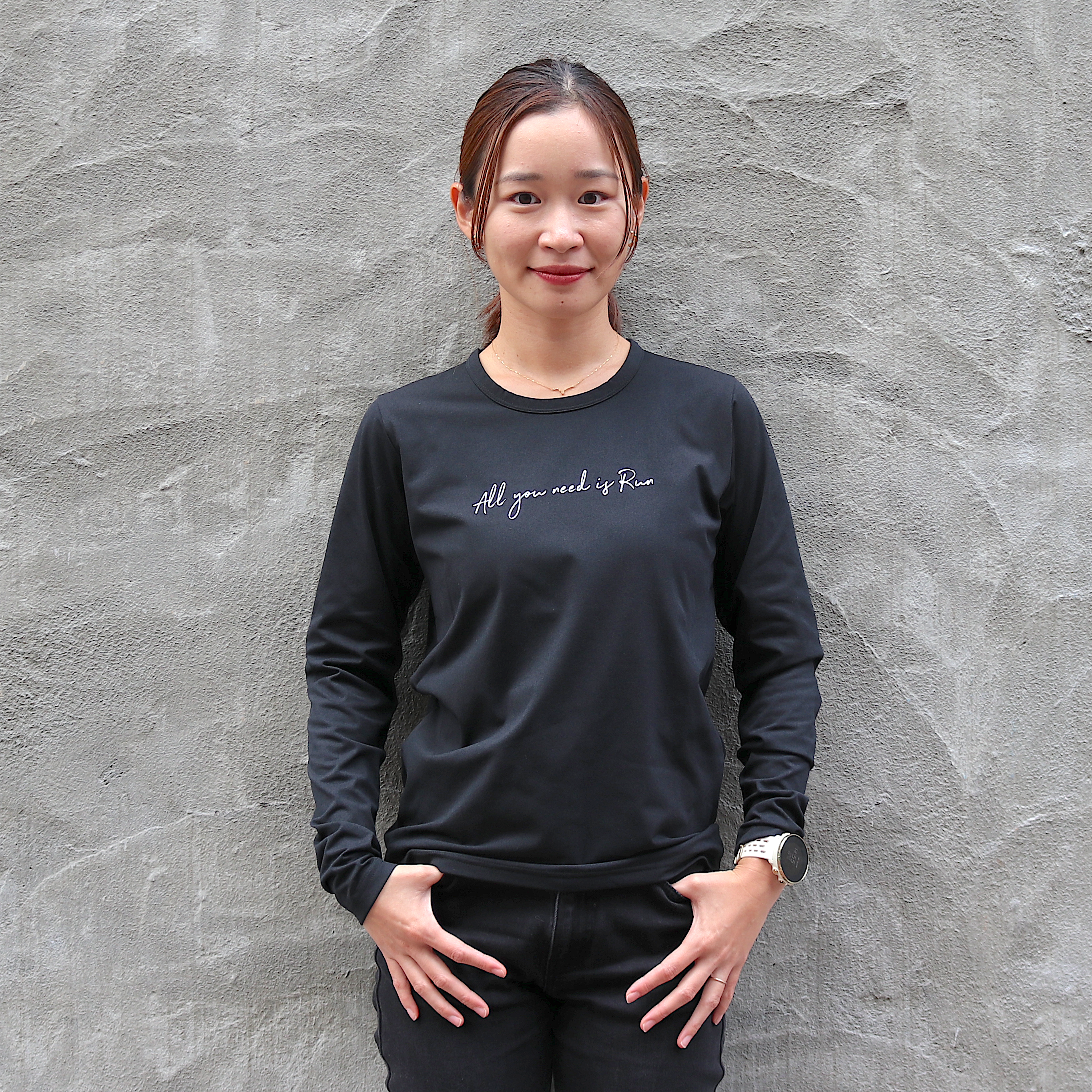 All you need is Run Long-sleeve Tee (Black)