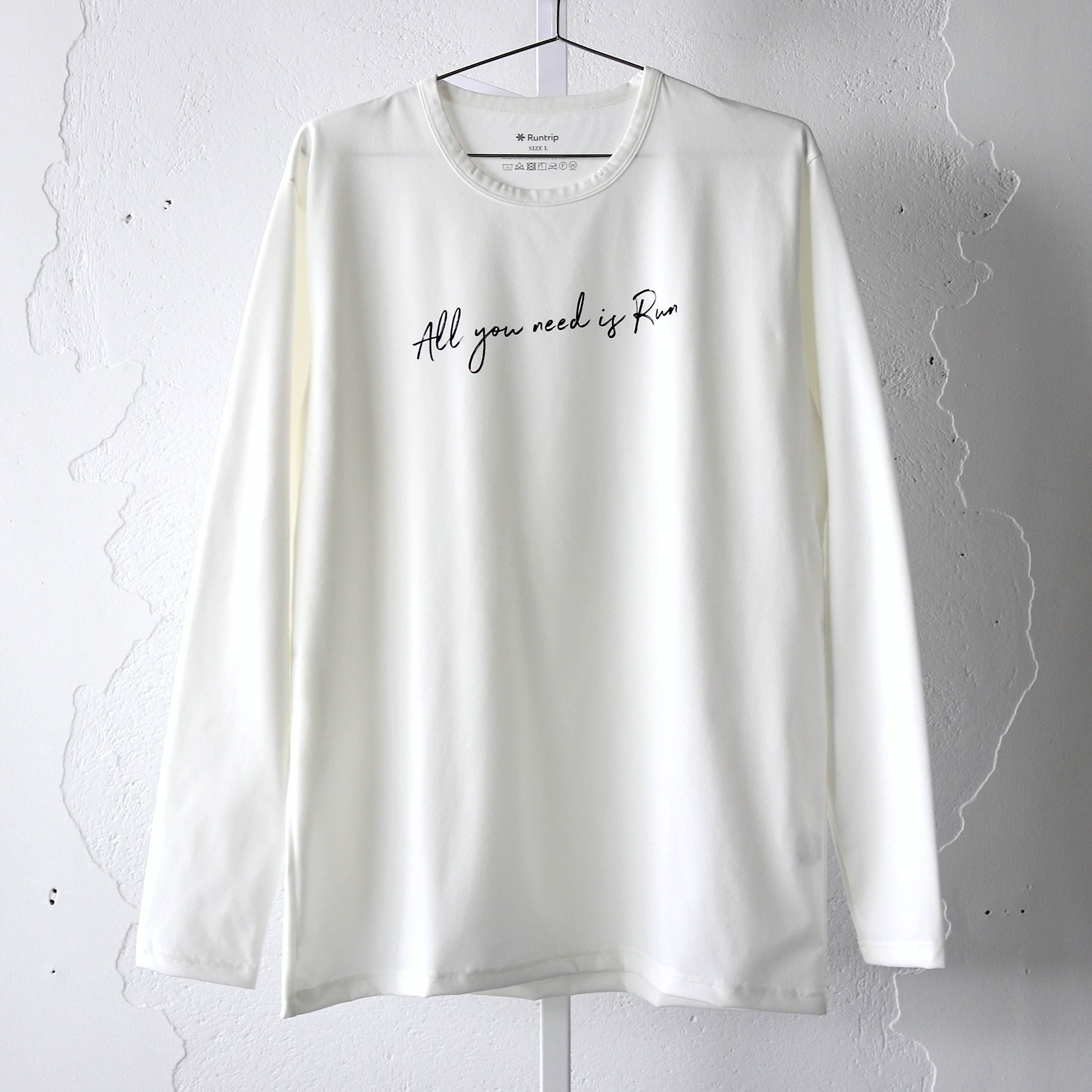 All you need is Run Long-sleeve Tee (White)