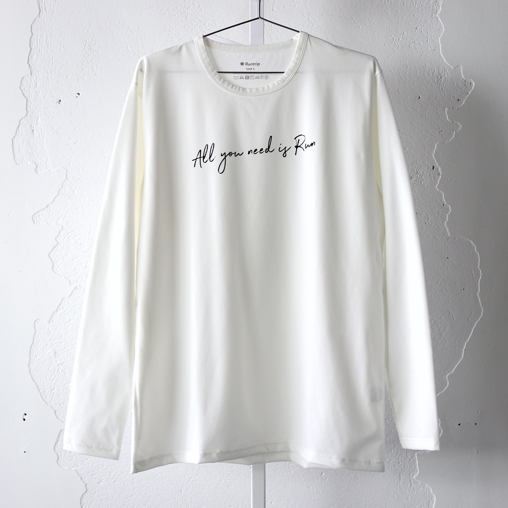 All you need is Run Long-sleeve Tee (White) – Runtrip Store