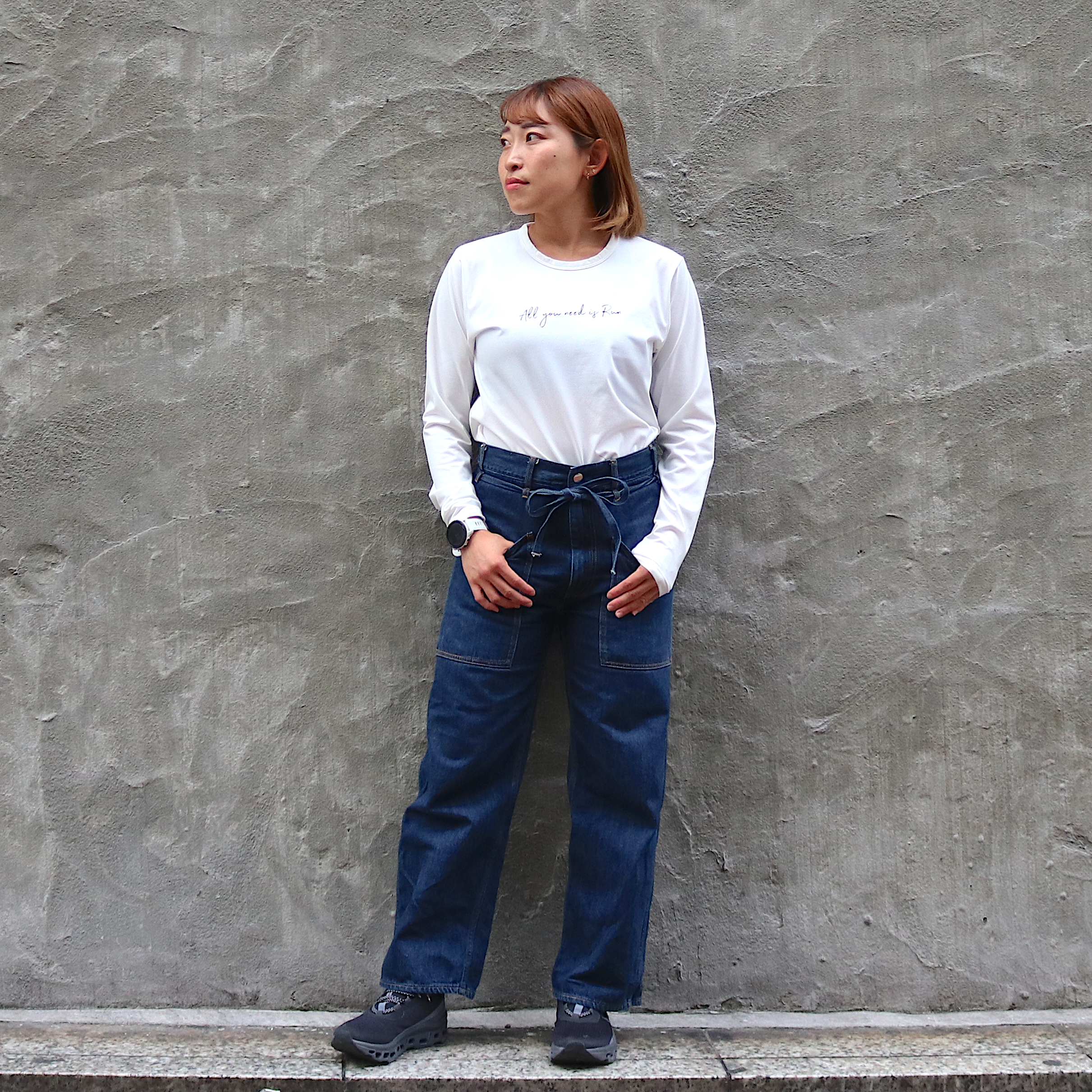 All you need is Run Long-sleeve Tee (White)