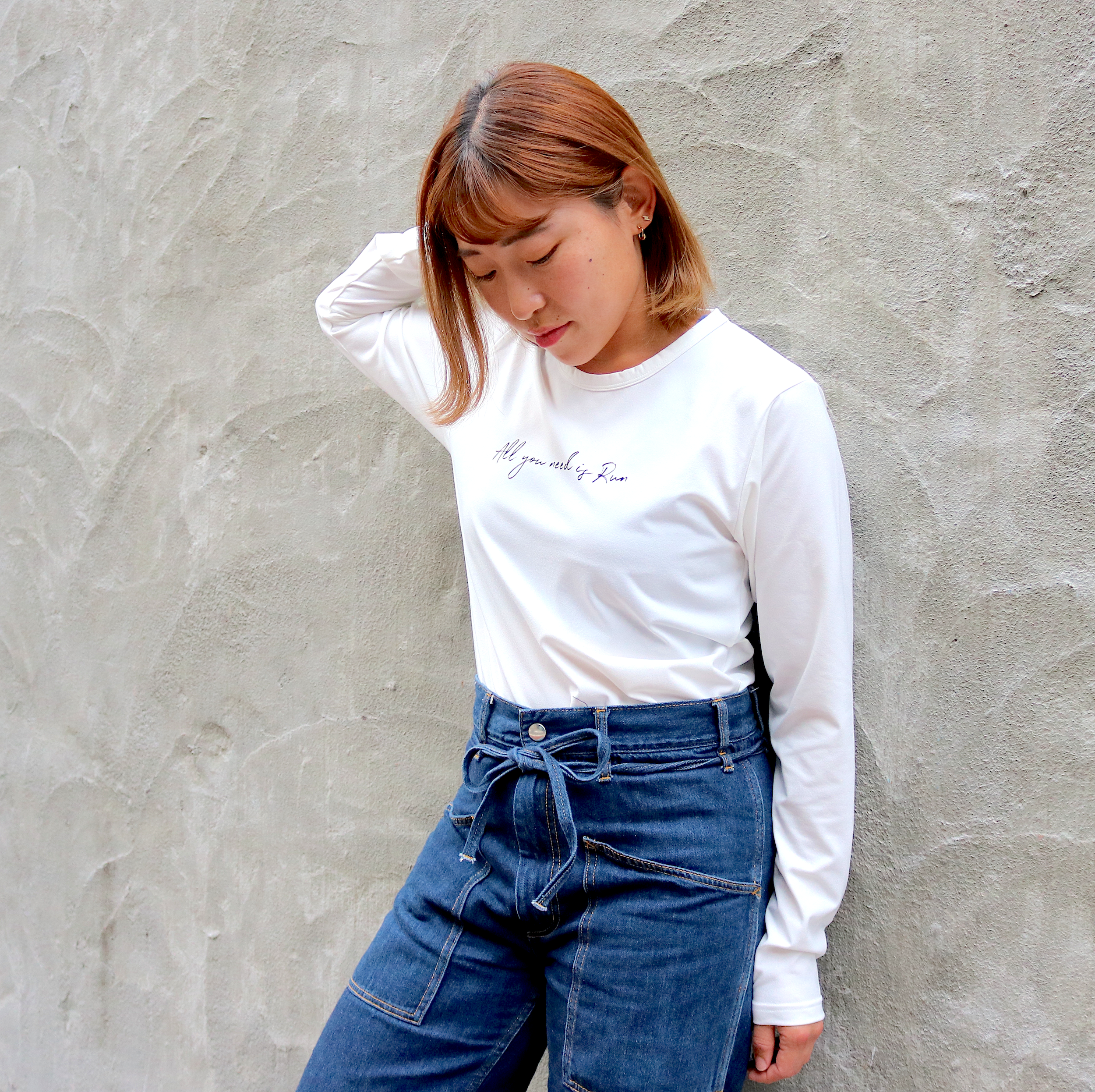 All you need is Run Long-sleeve Tee (White)