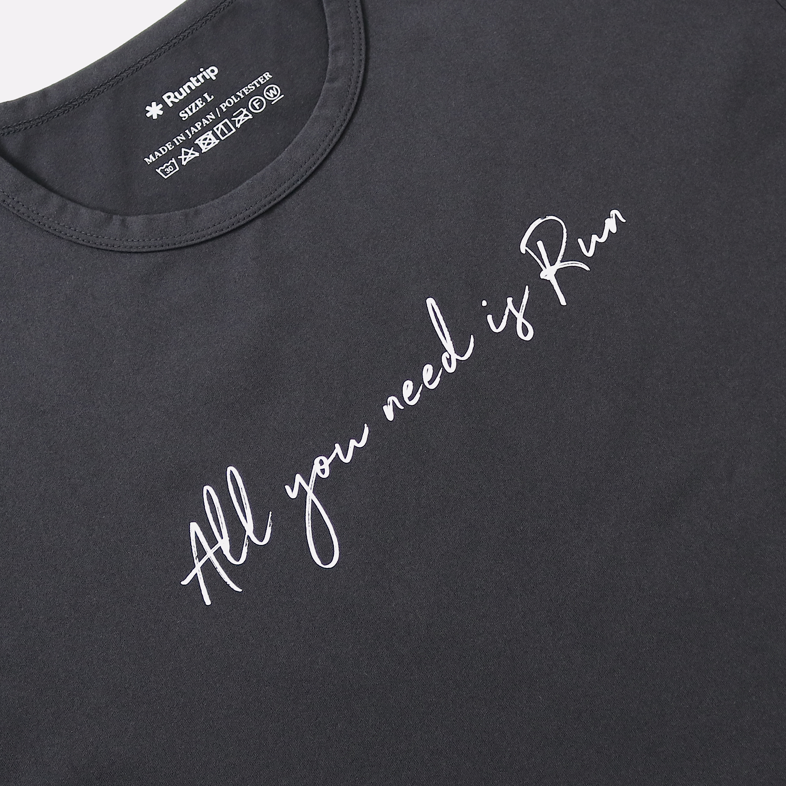 All you need is Run Tee (Black)