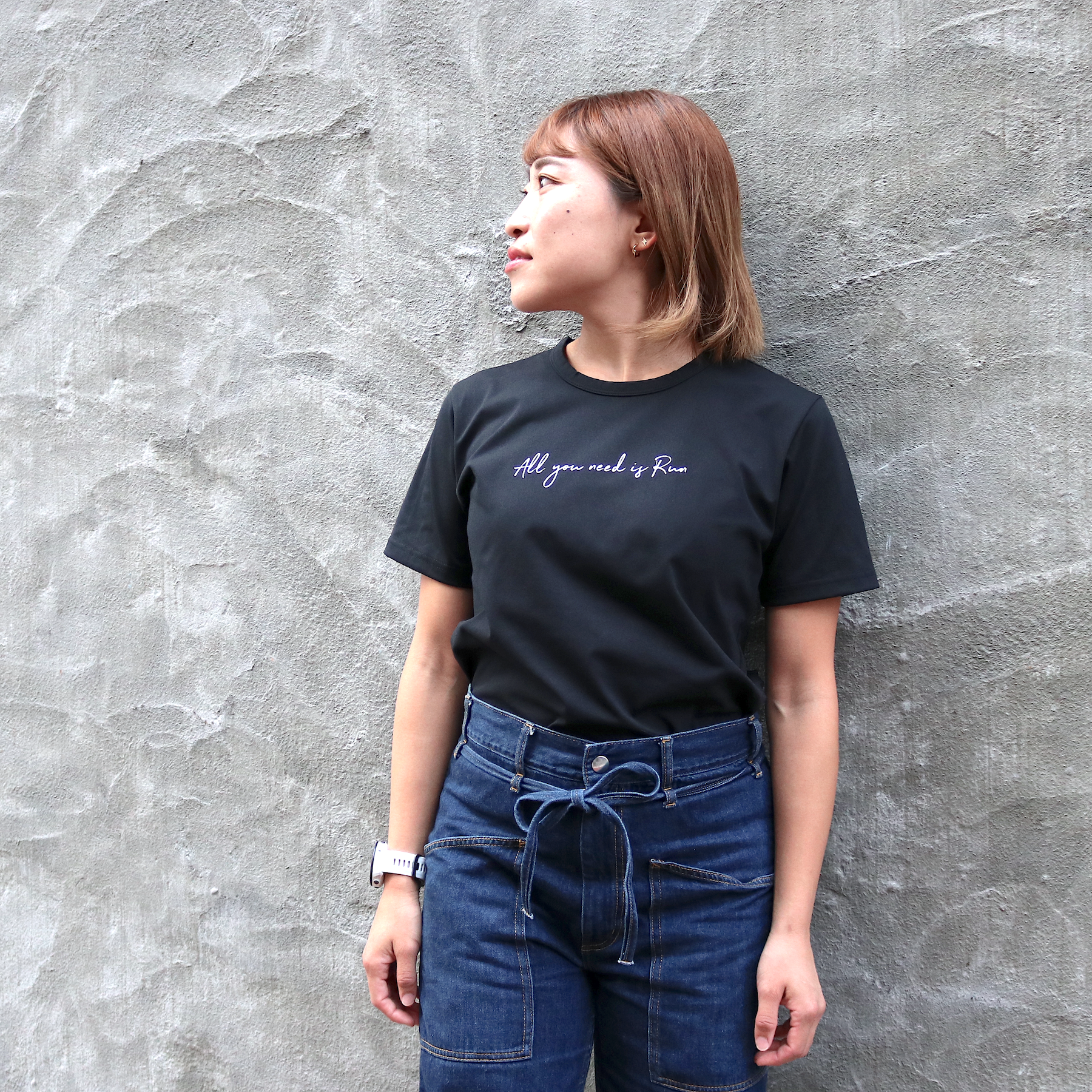 All you need is Run Tee (Black)