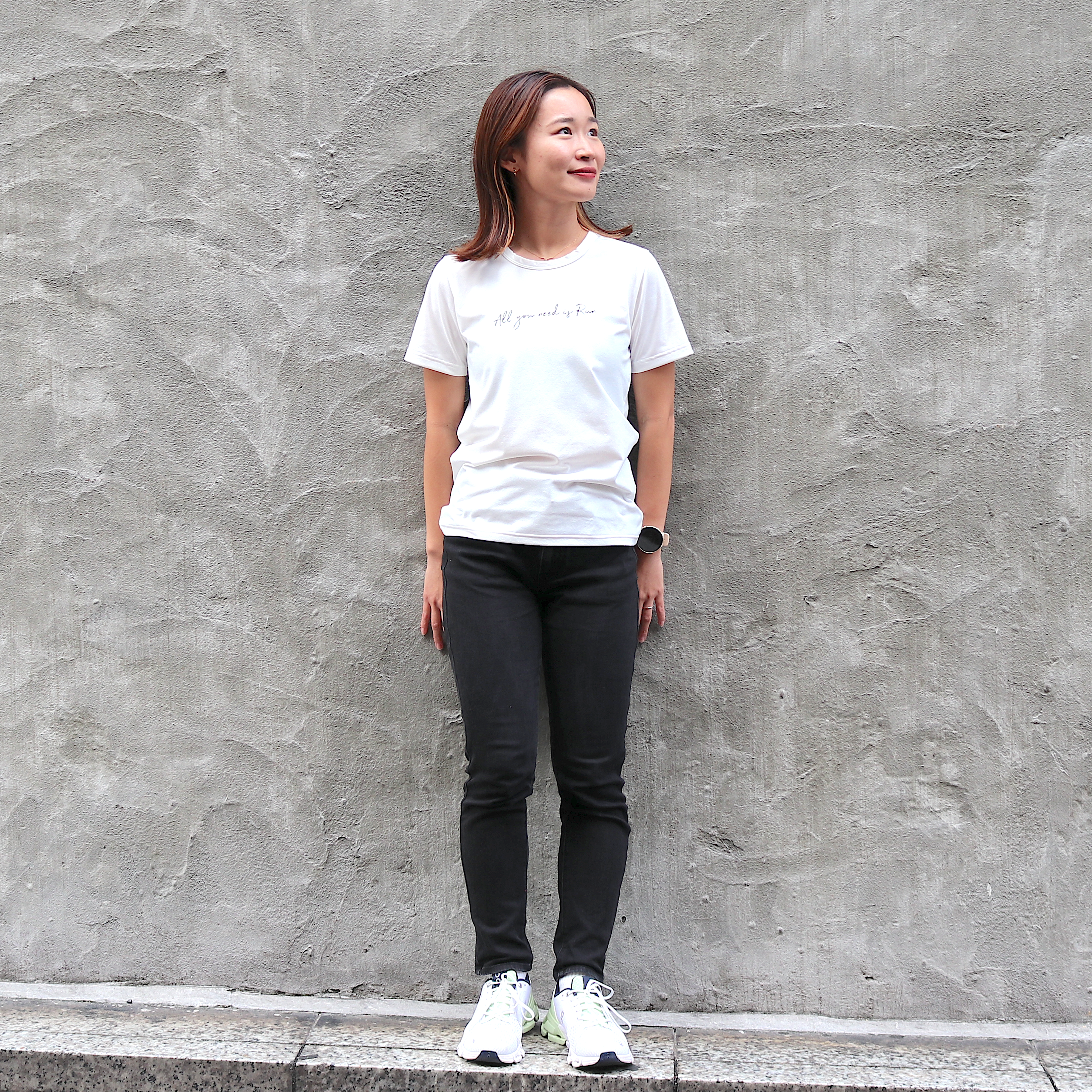 All you need is Run Tee (White)