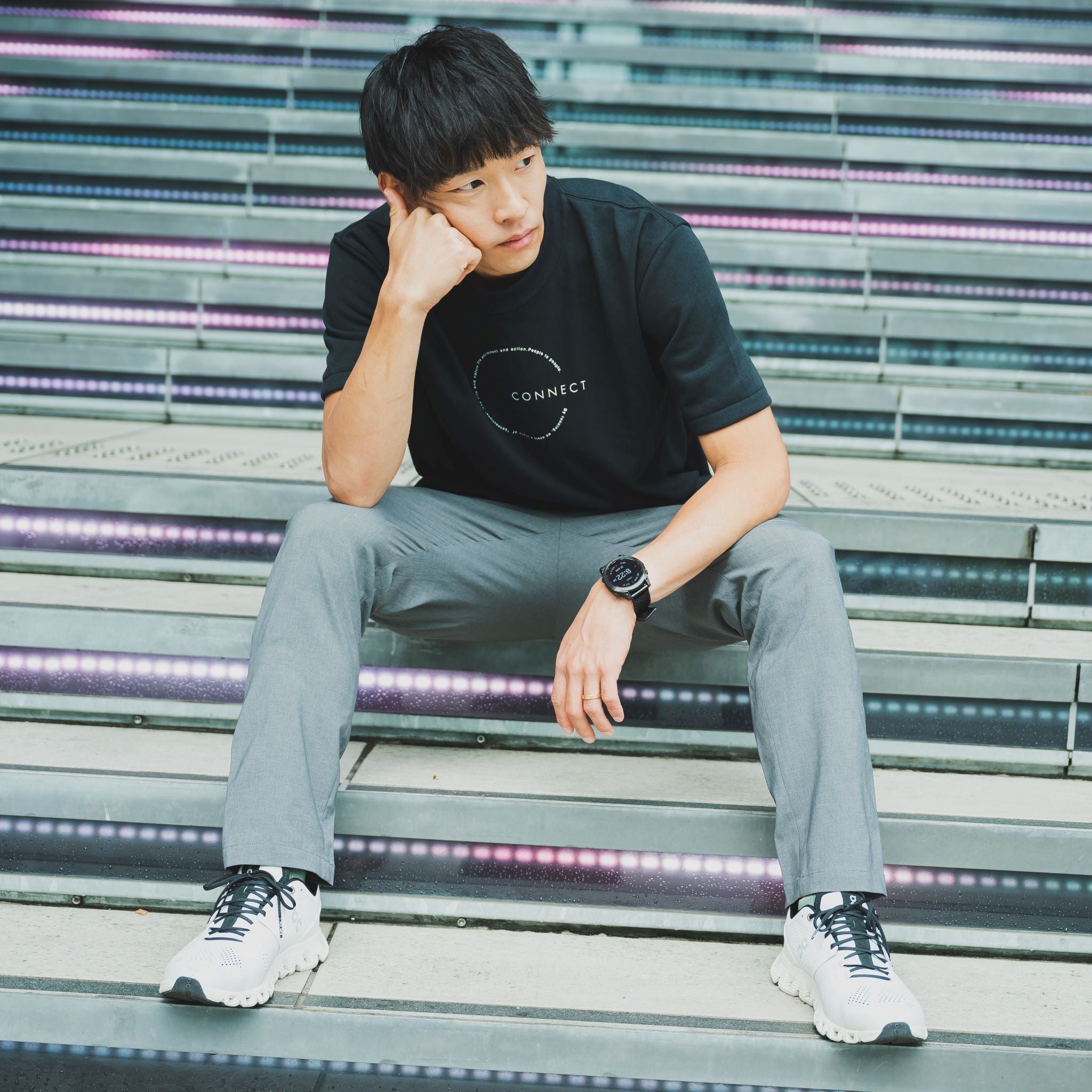 CONNECT HEAVY WEIGHT Tee (Black)