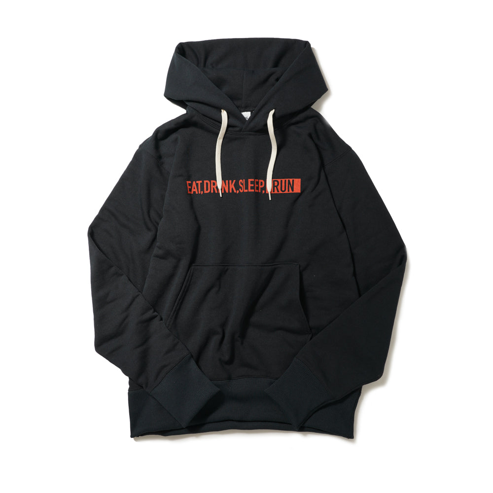 EAT DRINK SLEEP RUN / STREET Hoodie (Black)