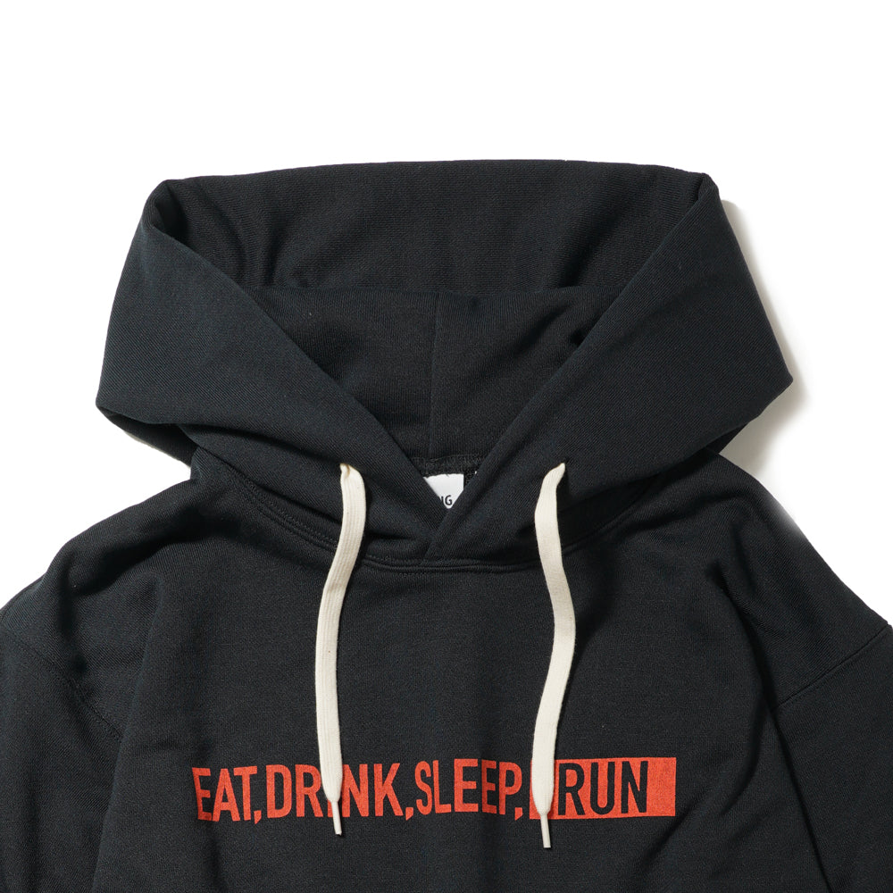 EAT DRINK SLEEP RUN / STREET Hoodie (Black)