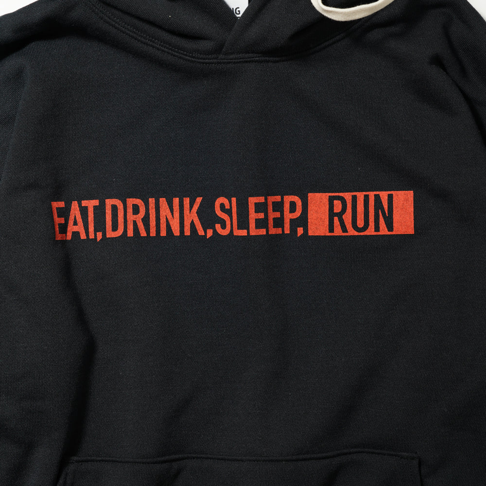 EAT DRINK SLEEP RUN / STREET Hoodie (Black)