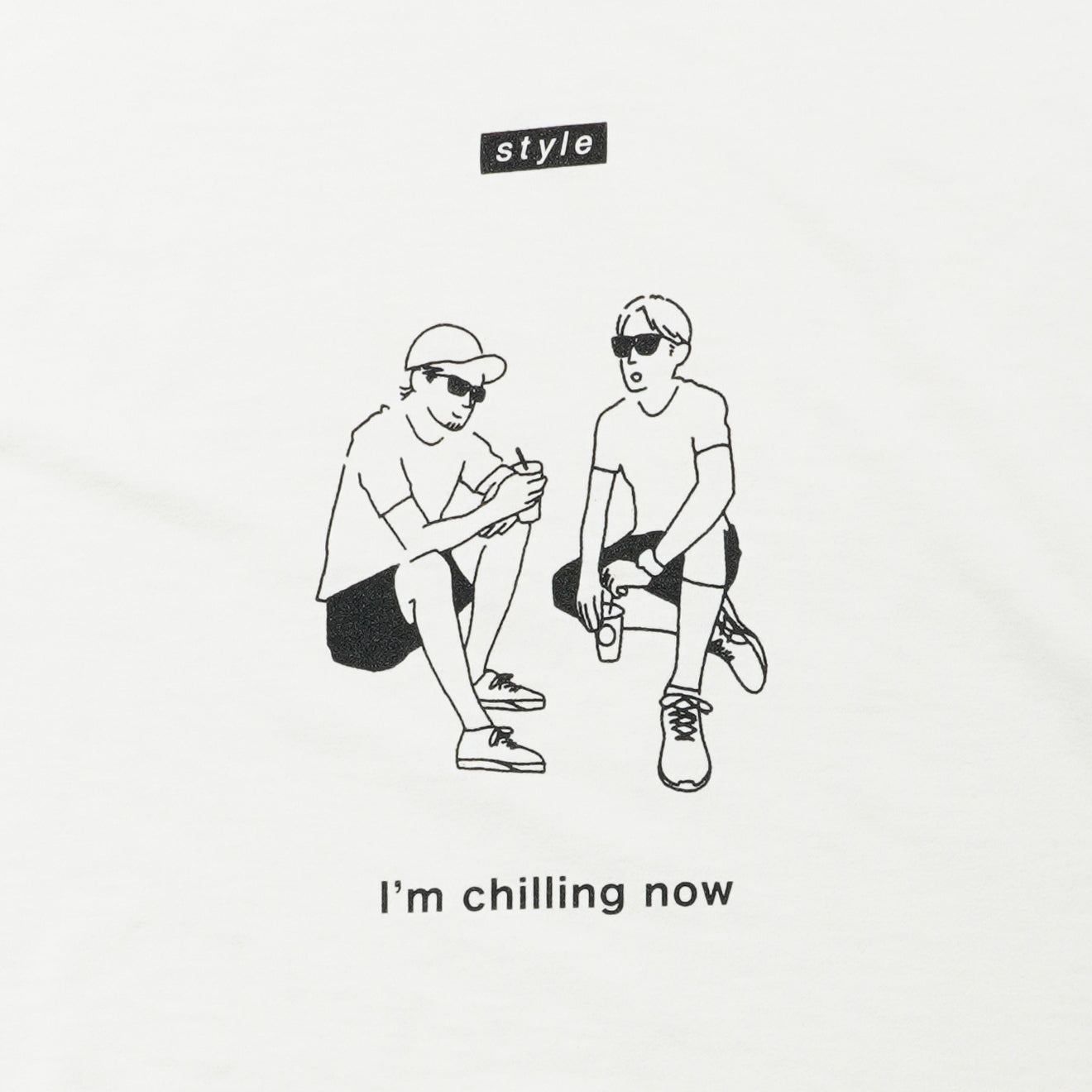 【HAGI×Runtrip】Style long-Sleeve Tee / Chill (White)