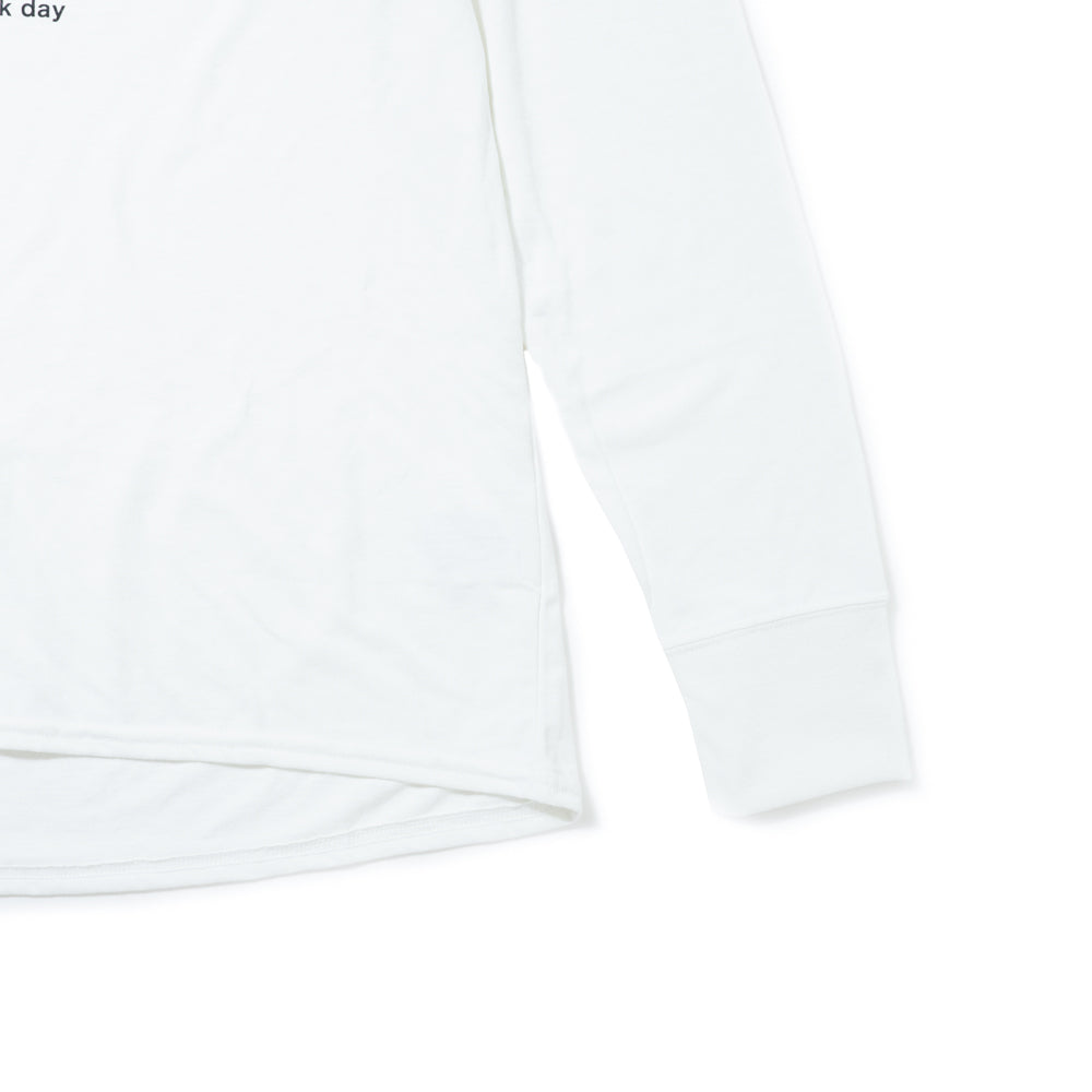 【HAGI×Runtrip】Style long-Sleeve Tee / Hard work (White)