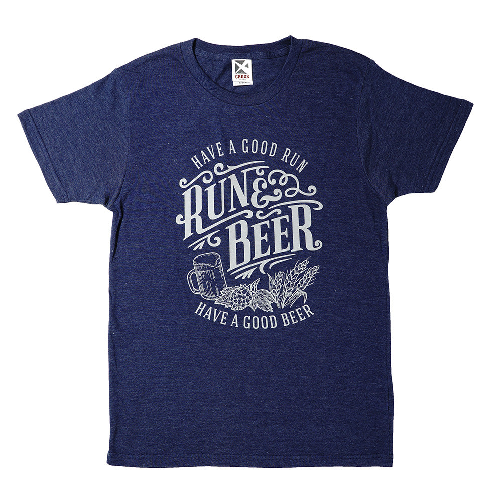 Run & Beer Tee（Navy）