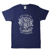 Run &amp; Beer Tee (Navy)