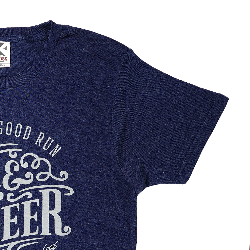 Run &amp; Beer Tee (Navy)
