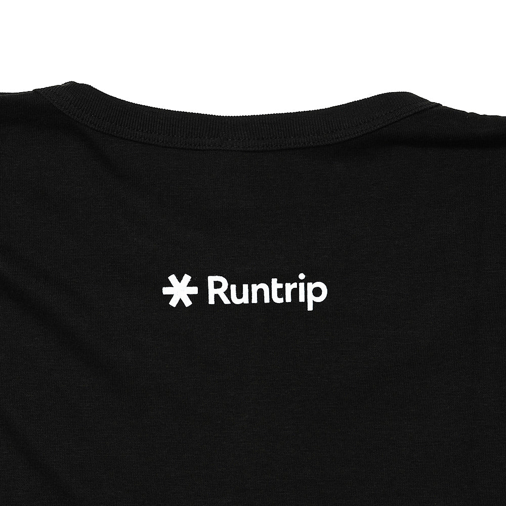 【展示サンプル】EAT DRINK SLEEP RUN / Sunrise Tee (Black)