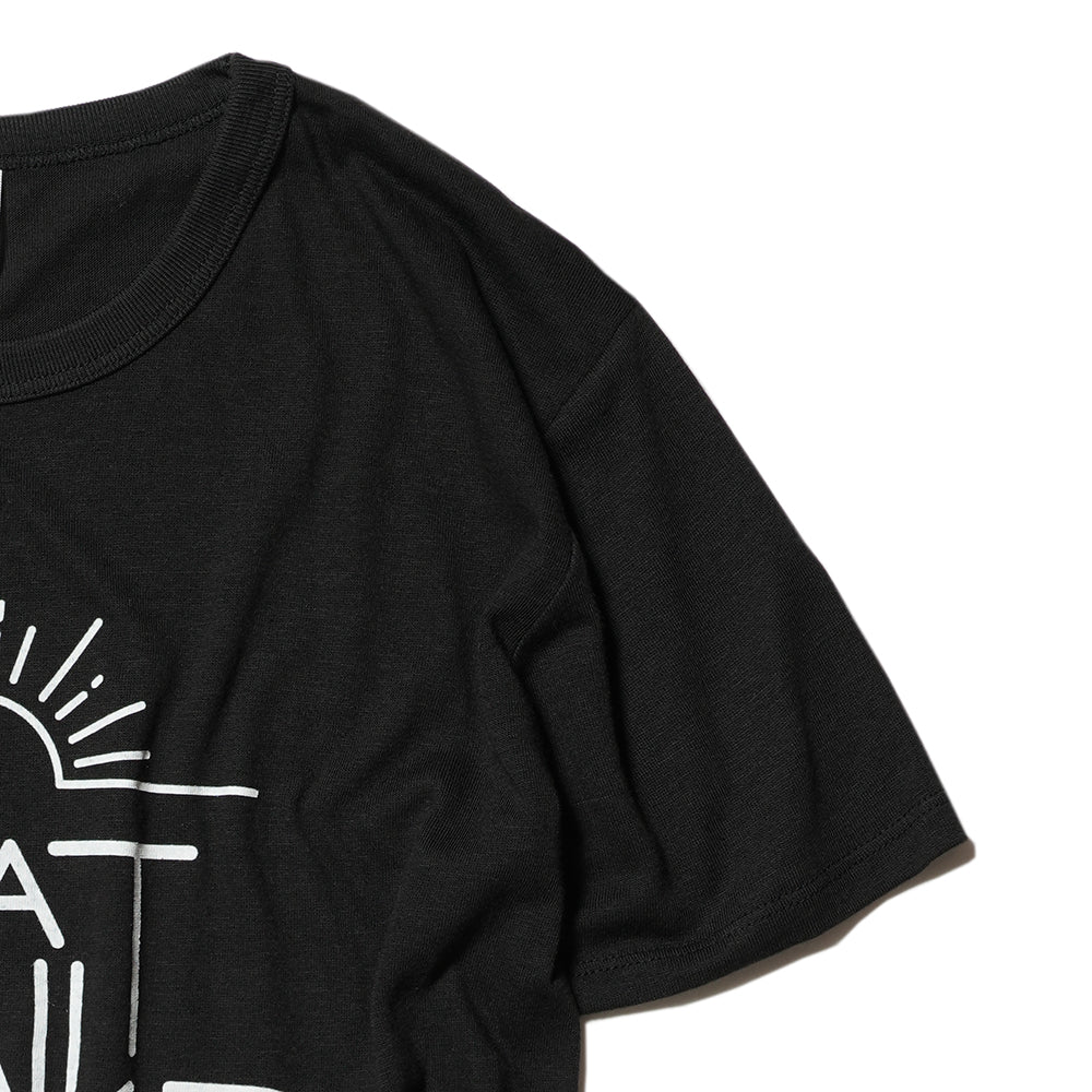 【展示サンプル】EAT DRINK SLEEP RUN / Sunrise Tee (Black)
