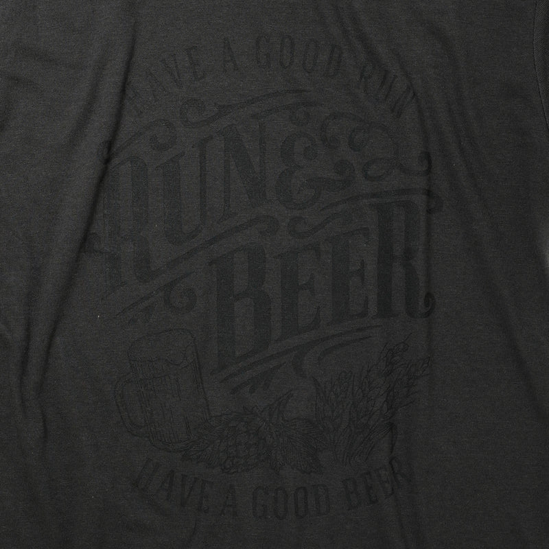 Run & Beer Tee（All Black）