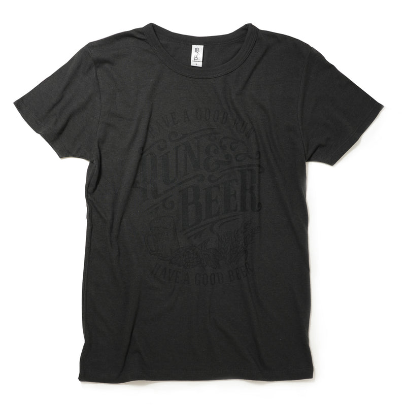 Run & Beer Tee（All Black）