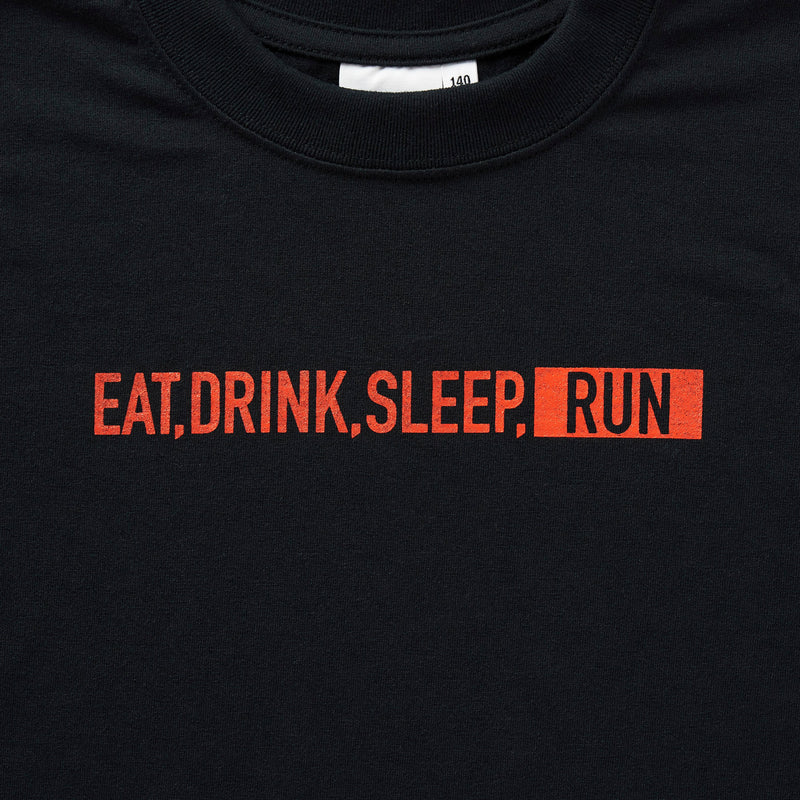 EAT DRINK SLEEP RUN / STREET KIDS Tee (Black)