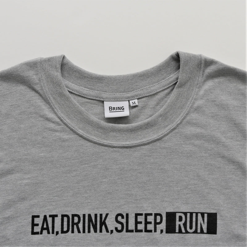 EAT DRINK SLEEP RUN / STREET Long-Sleeve Tee (Gray)