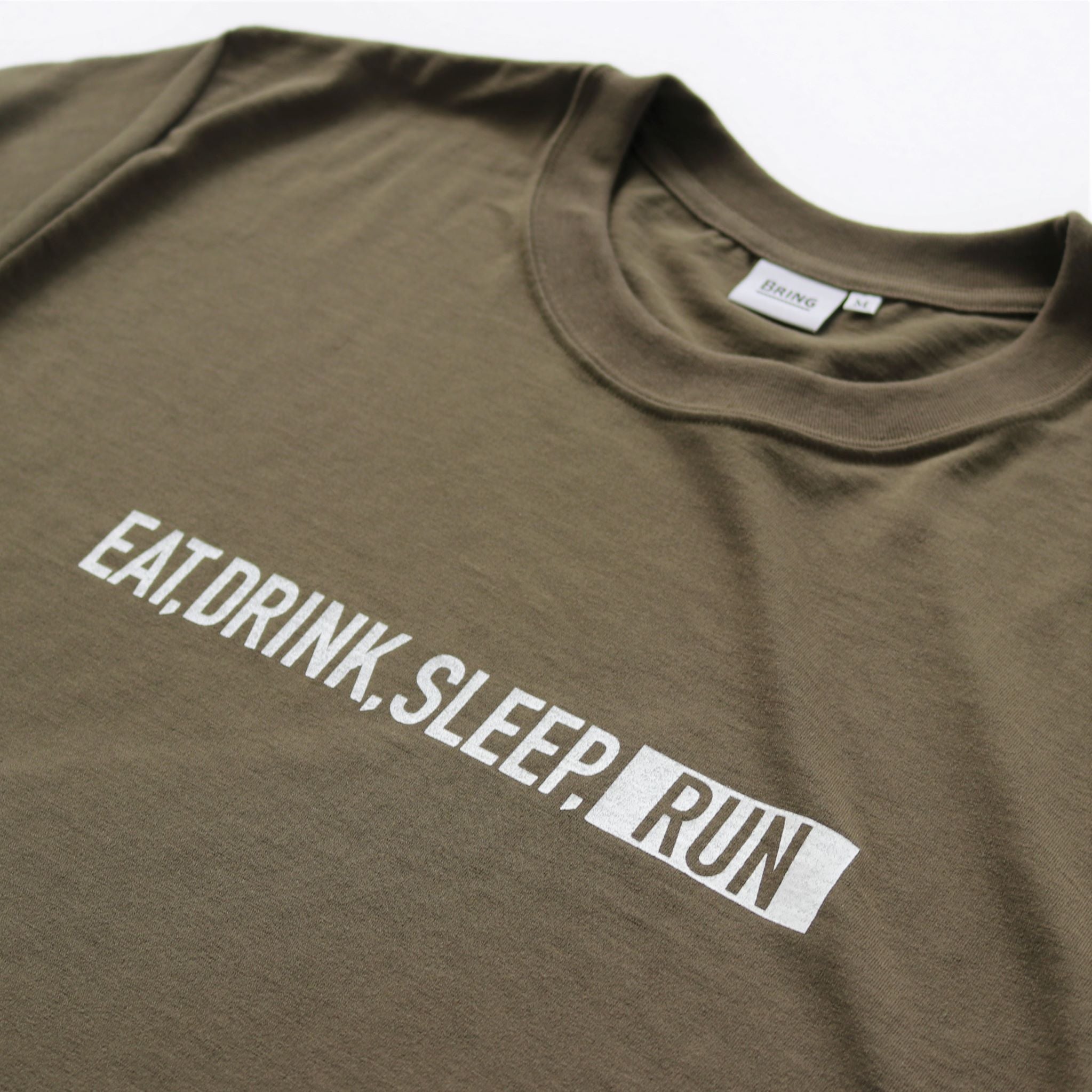 EAT DRINK SLEEP RUN / STREET Tee (Khaki)