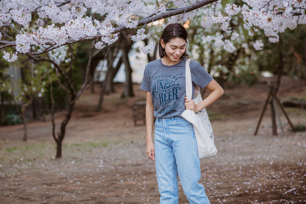 Run & Beer Tee（Gray）