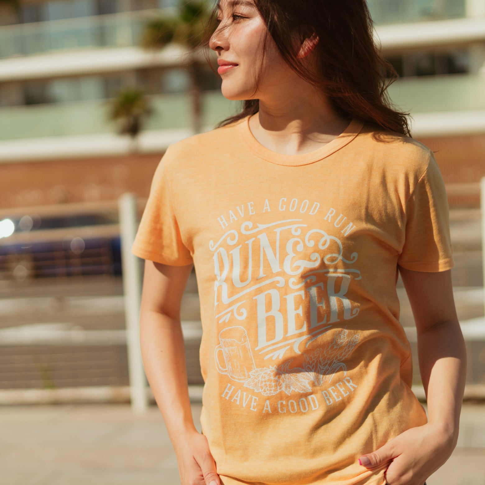 Run & Beer Tee（Yellow）