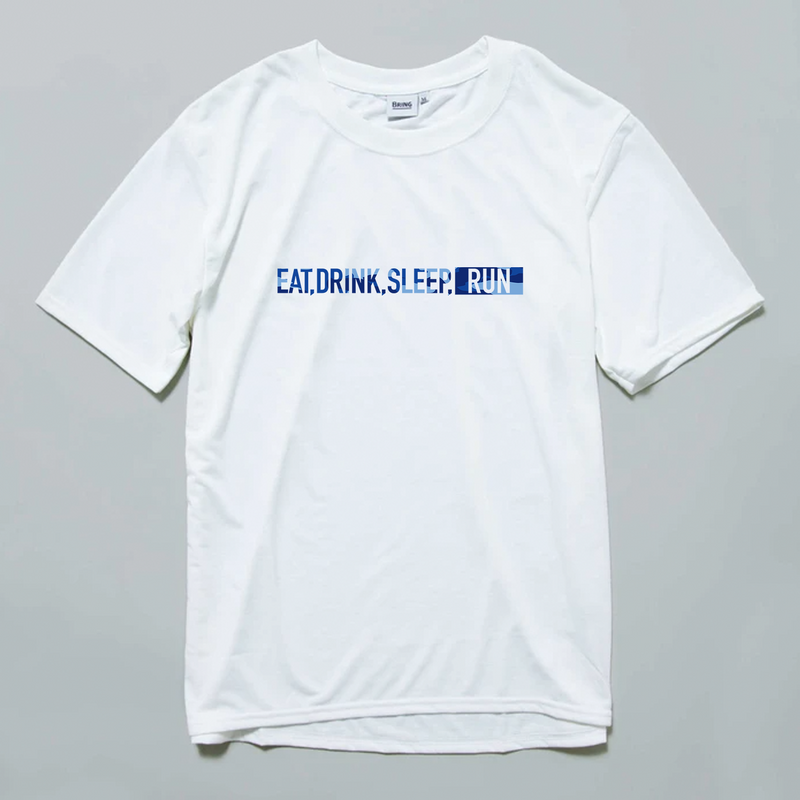 EAT DRINK SLEEP RUN / STREET Tee (BLUE Camo/White) 