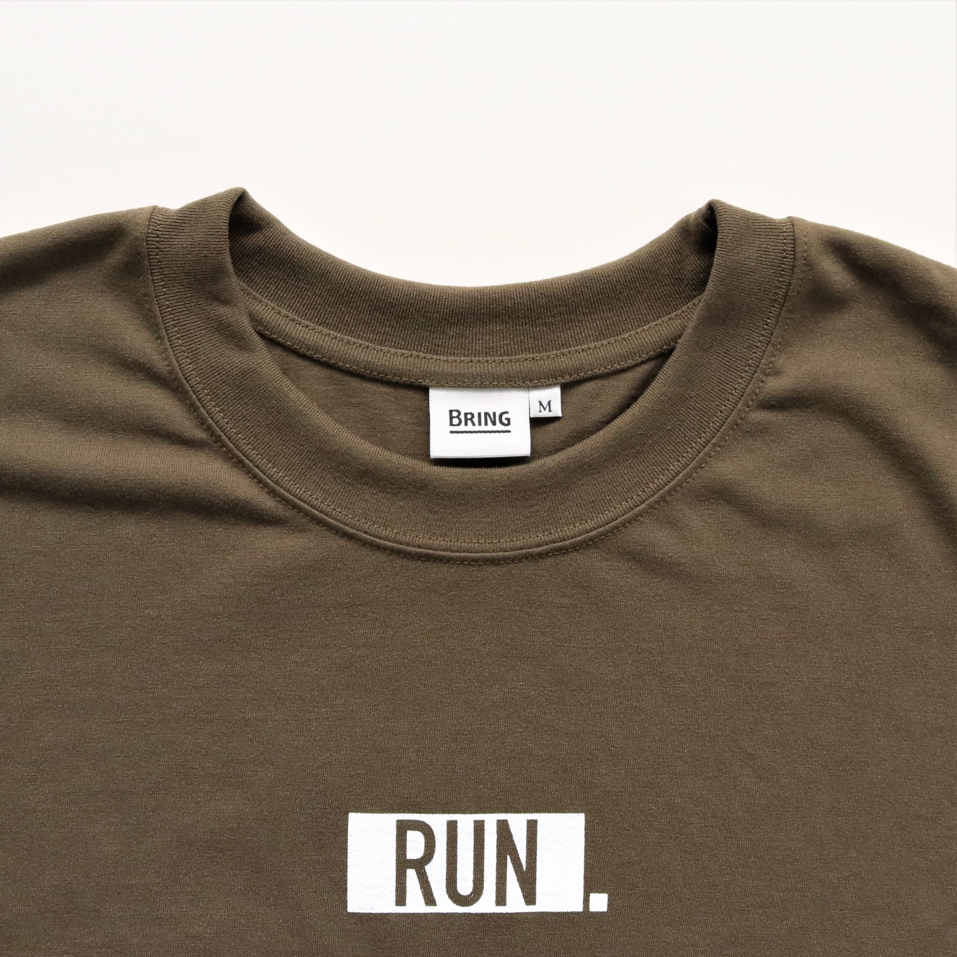 EAT DRINK SLEEP RUN / “STREET” RUN.  Long-sleeve Tee (Khaki)