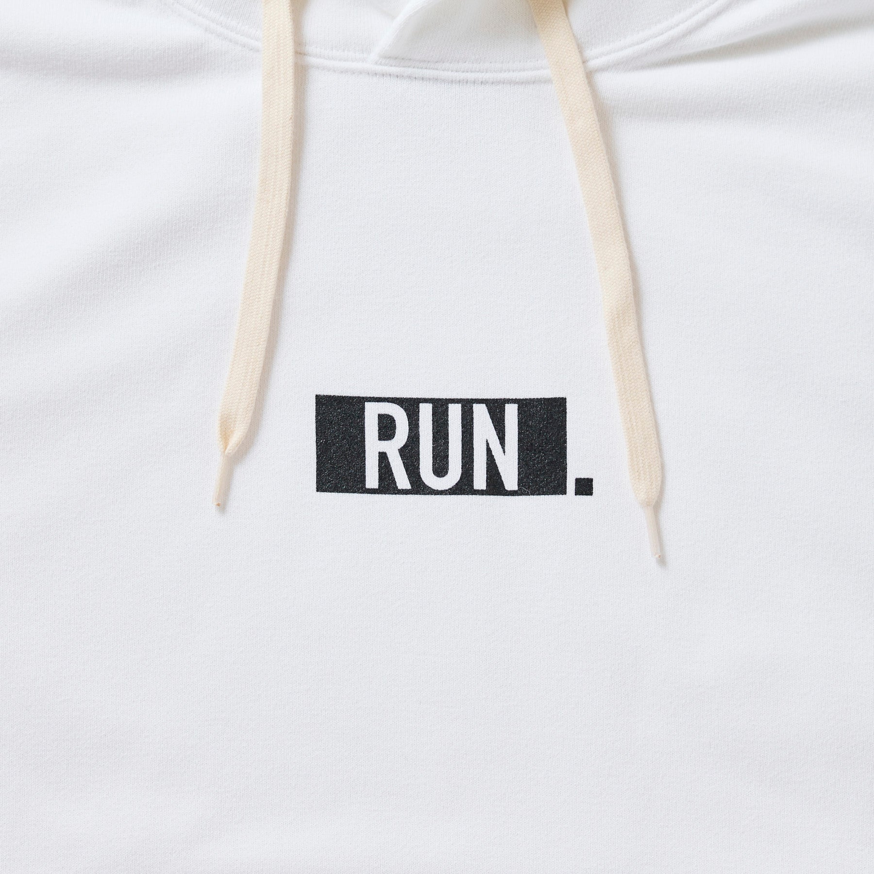 EAT DRINK SLEEP RUN / “STREET” RUN. Hoodie (White)