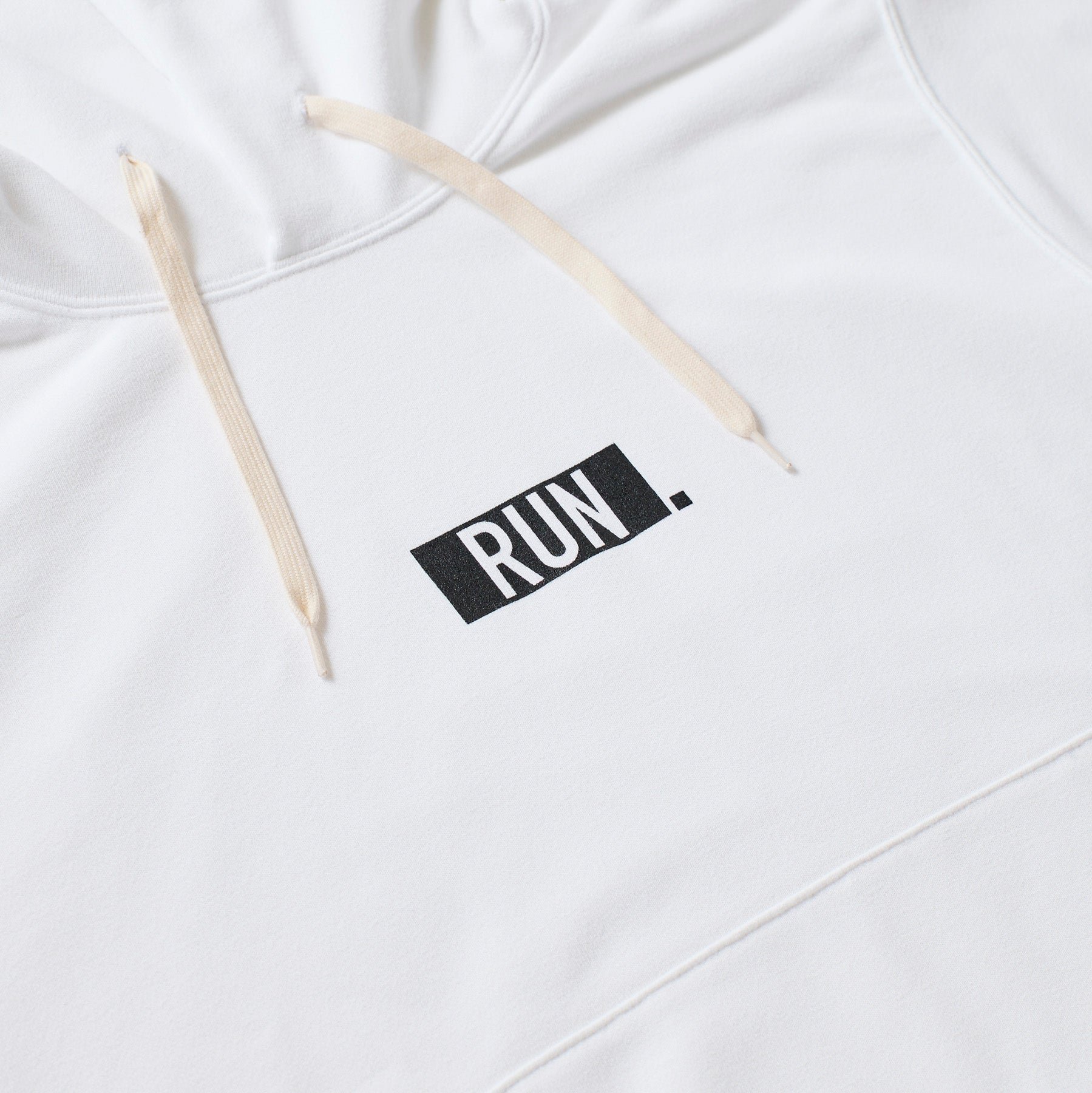 EAT DRINK SLEEP RUN / “STREET” RUN. Hoodie (White)