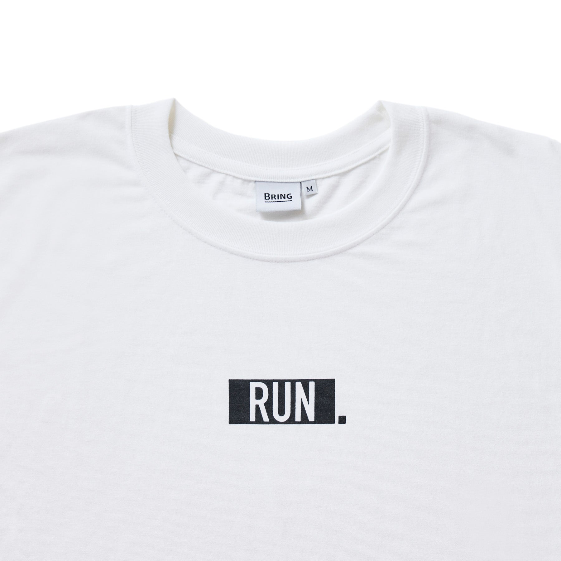 EAT DRINK SLEEP RUN / “STREET” RUN. Long-sleeve Tee (White)