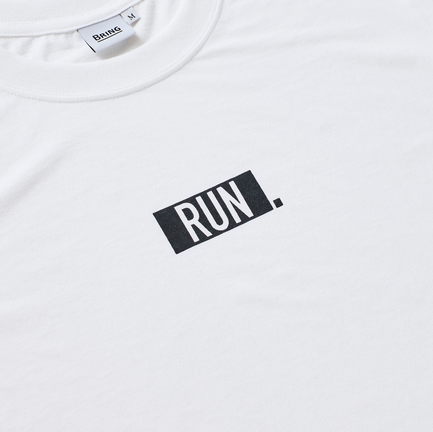 EAT DRINK SLEEP RUN / “STREET” RUN. Long-sleeve Tee (White)