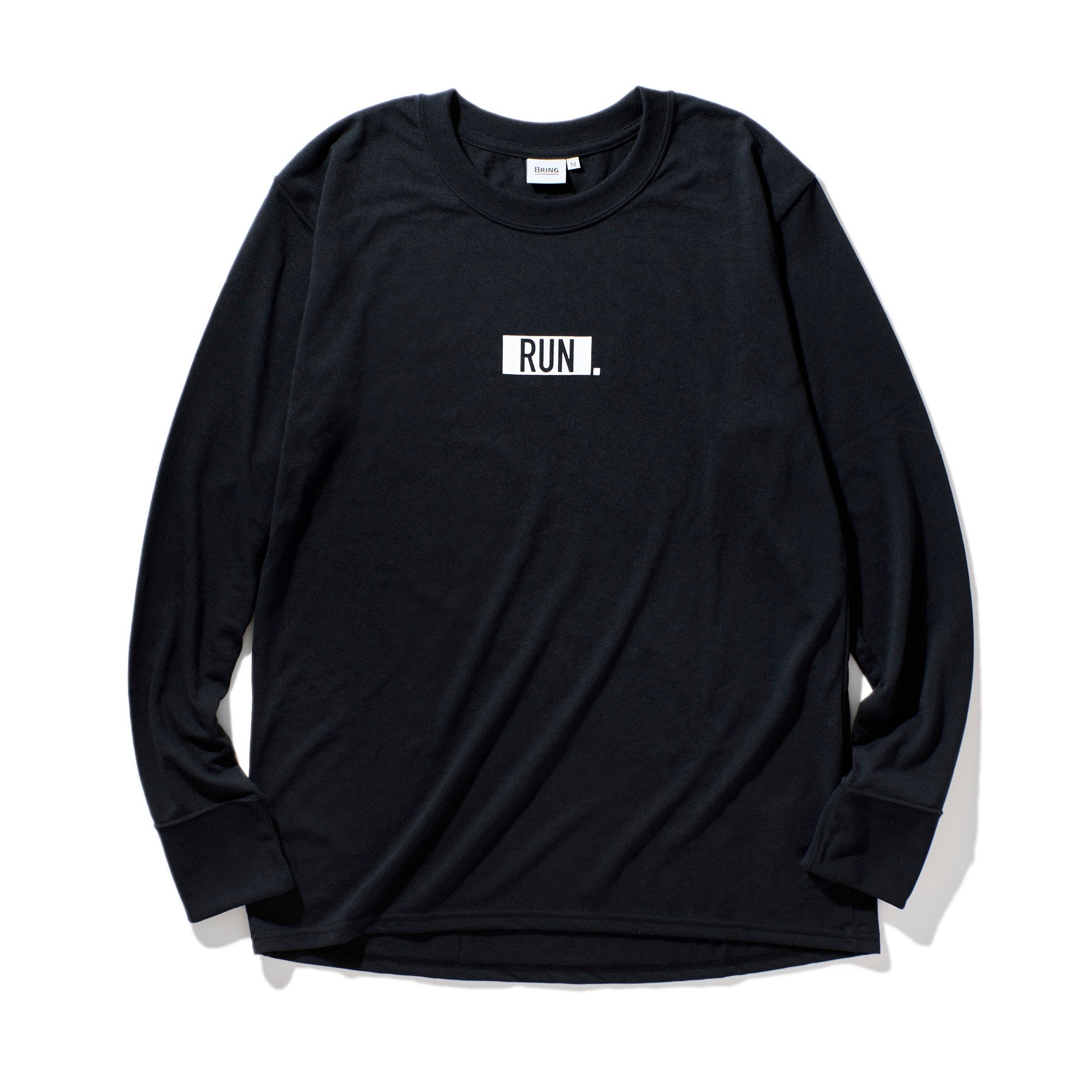 EAT DRINK SLEEP RUN / “STREET” RUN. Long-sleeve Tee (Black)