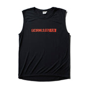 EAT DRINK SLEEP RUN / STREET Sleeve-less (Black)