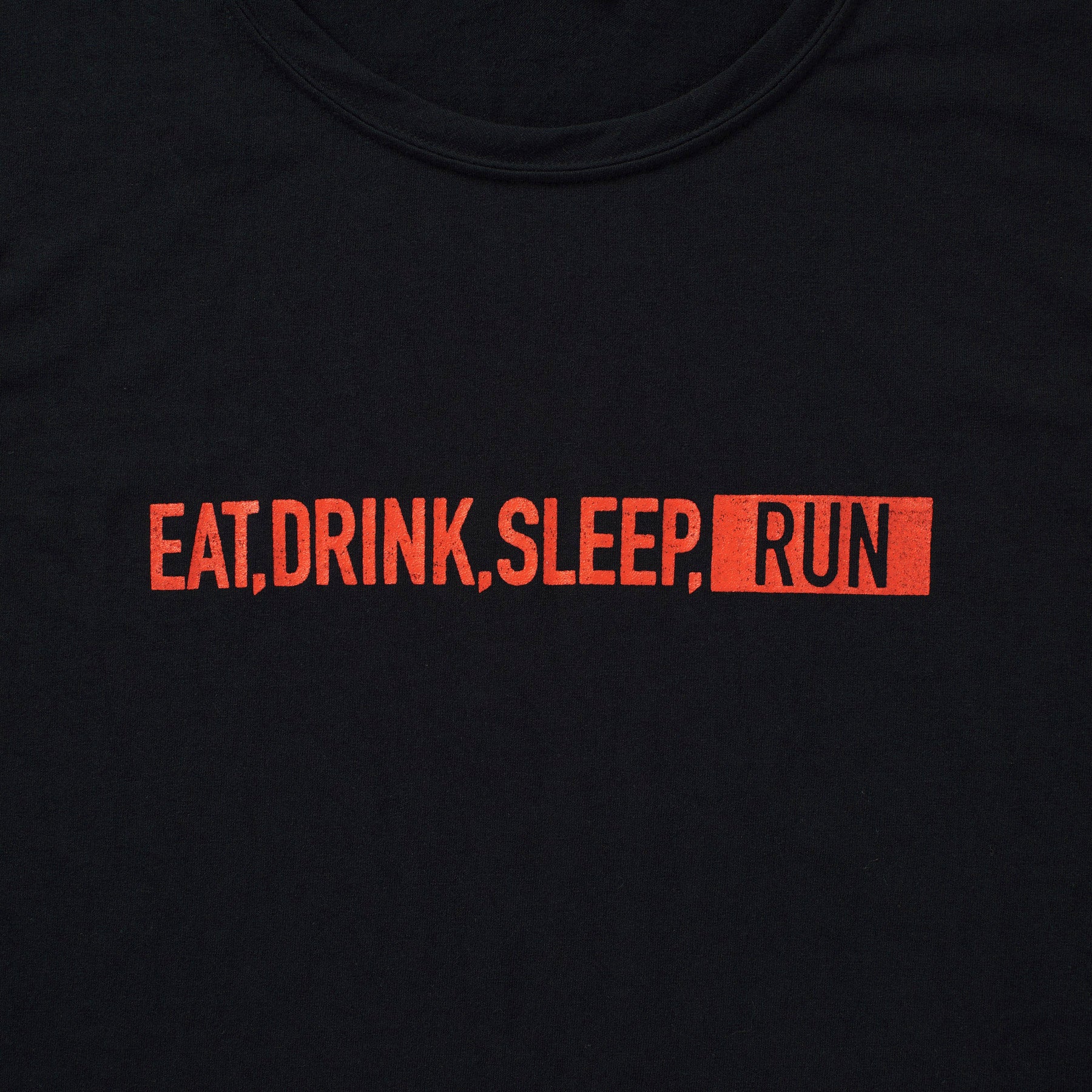 EAT DRINK SLEEP RUN / STREET Sleeve-less (Black)