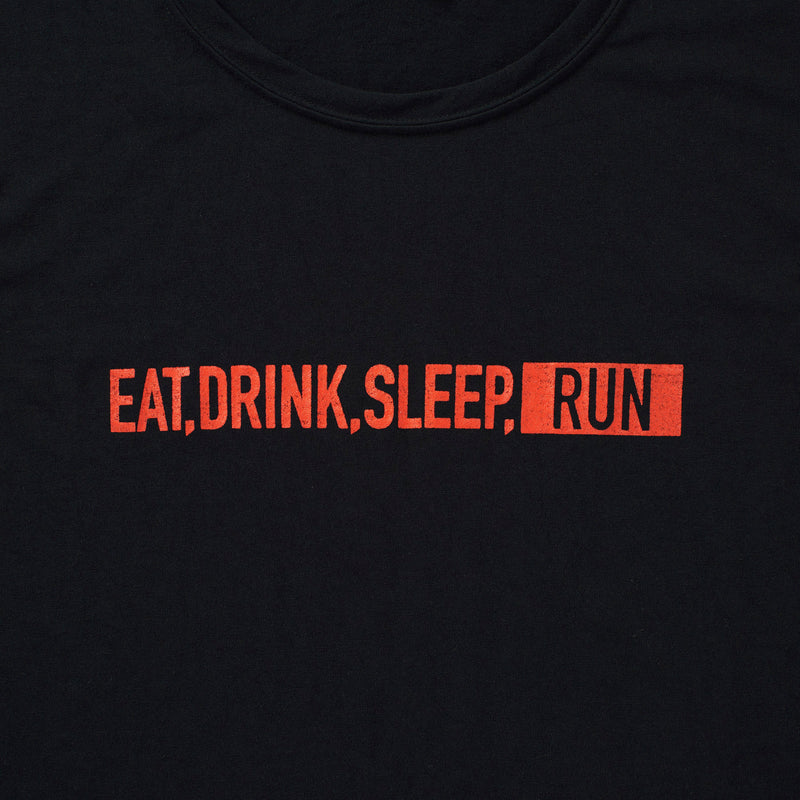 EAT DRINK SLEEP RUN / STREET Sleeve-less (Black)