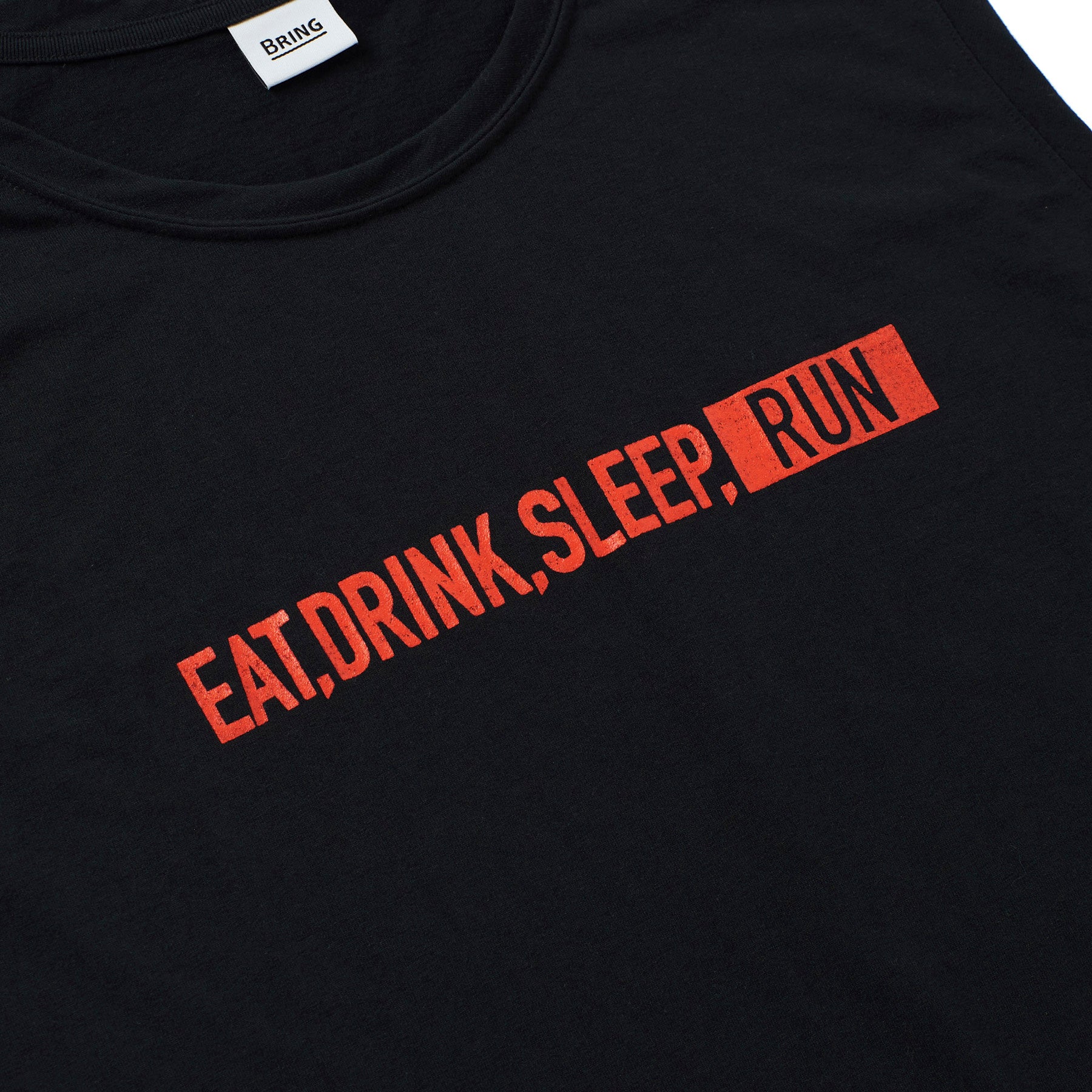 EAT DRINK SLEEP RUN / STREET Sleeve-less (Black)