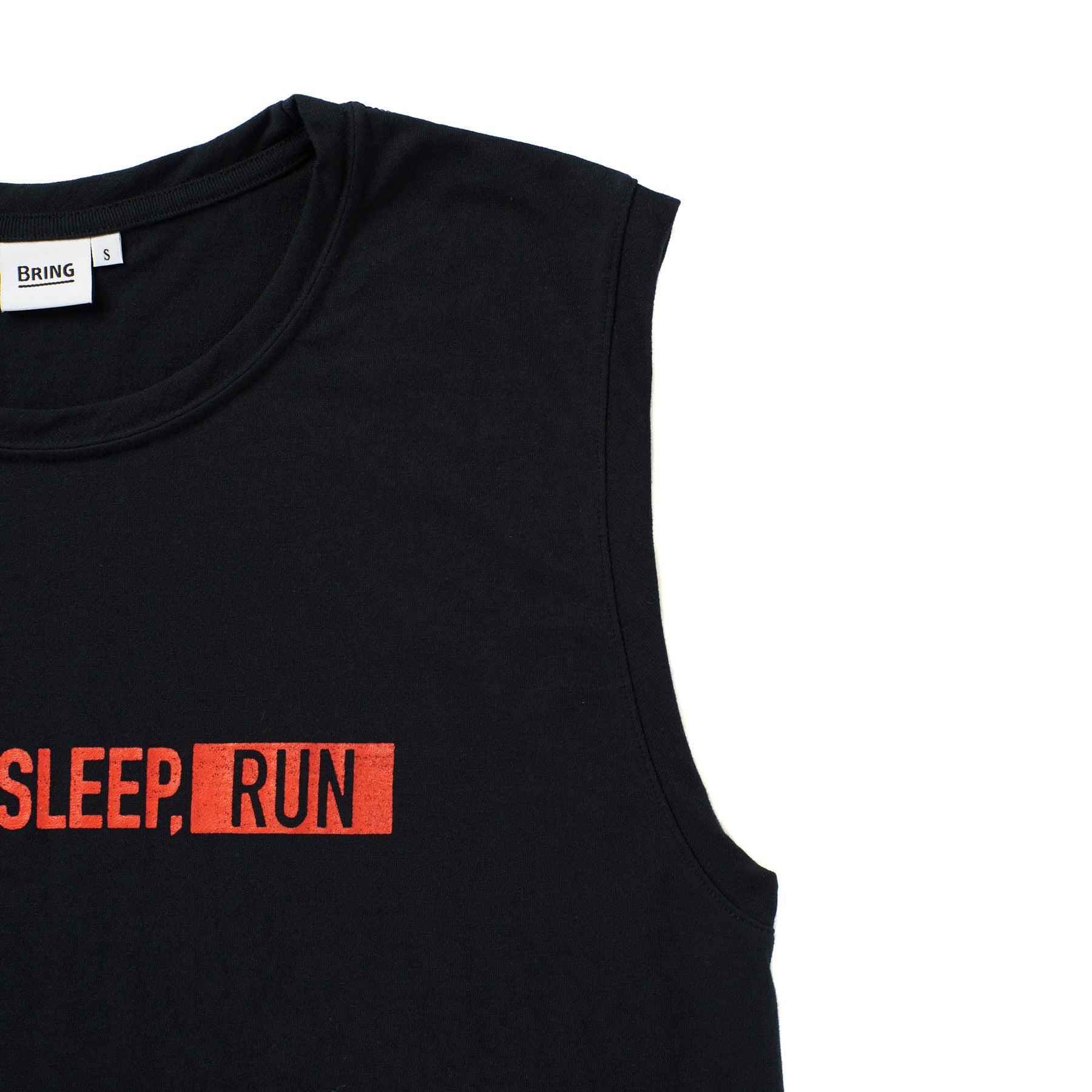 EAT DRINK SLEEP RUN / STREET Sleeve-less (Black)