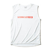 EAT DRINK SLEEP RUN / STREET Sleeve-less (White)