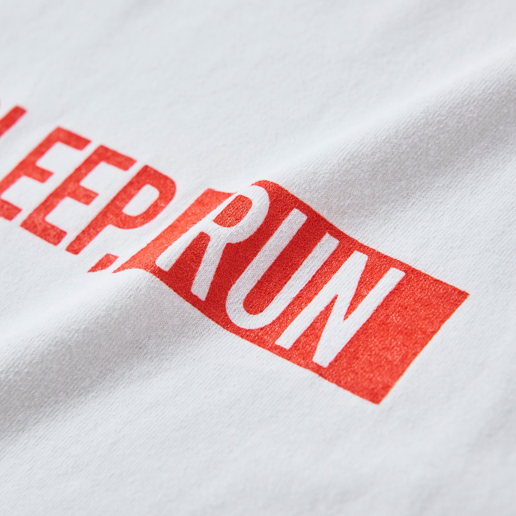 EAT DRINK SLEEP RUN / STREET Sleeve-less (White)