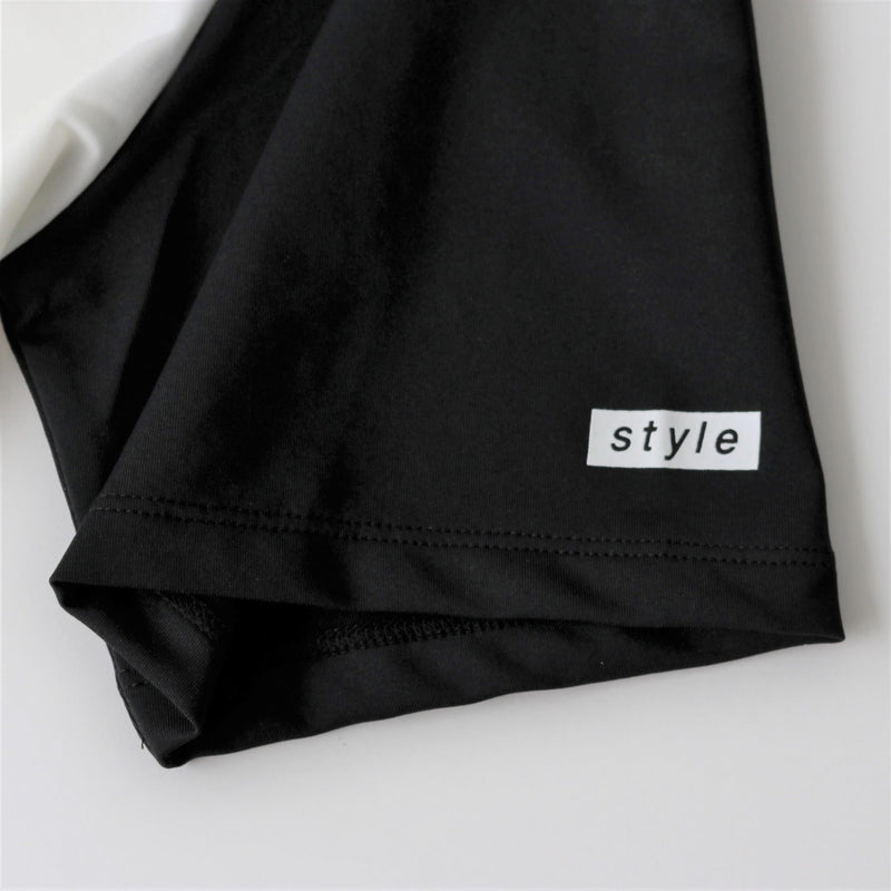 Style | Raglan sleeve TRAIL MOUNTAIN Tee  (White/Black)