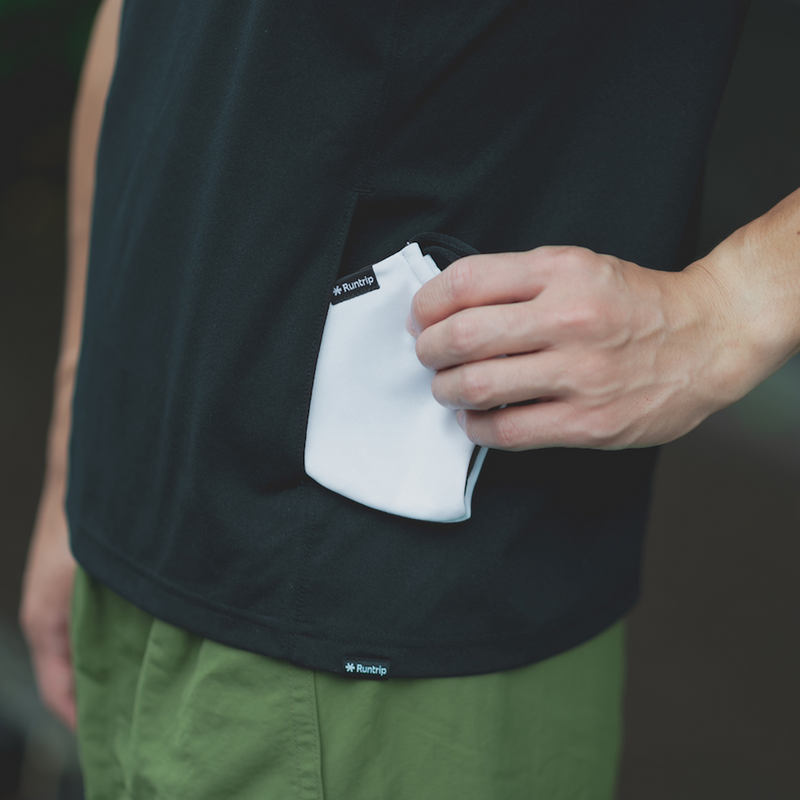 THE RUNNING TEE（BLACK）