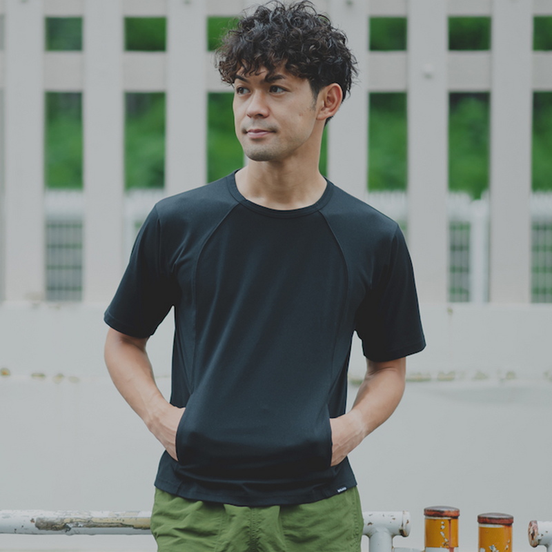 THE RUNNING TEE（BLACK）