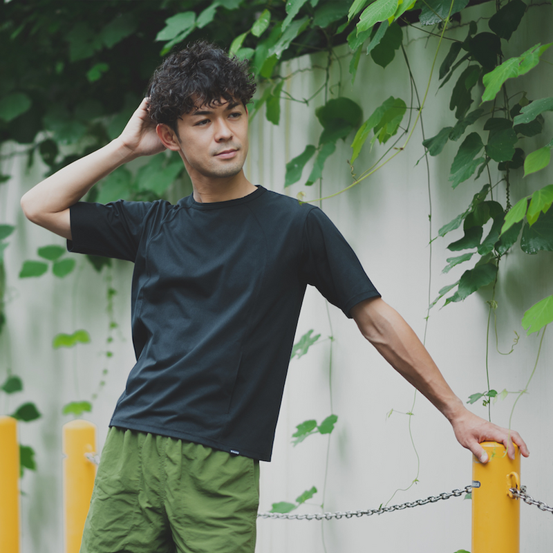 THE RUNNING TEE（BLACK）